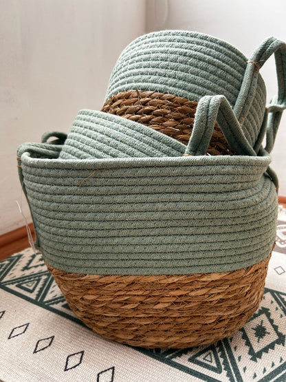 Set de 3 Cestas decorativas yute modernas